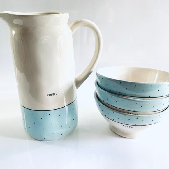 Rae Dunn Pitcher Bowl Set - Picture 3 of 7